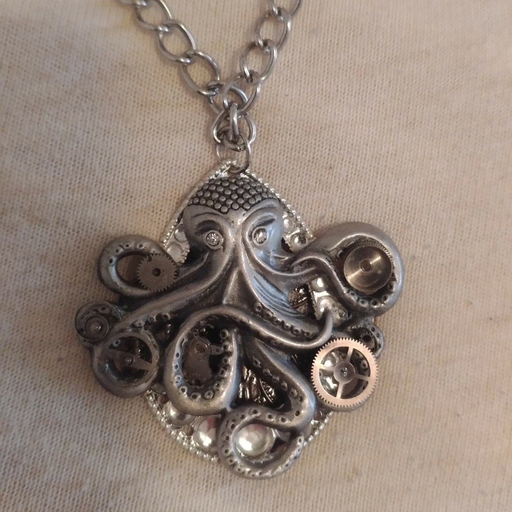 Steampunk Octopus Necklace